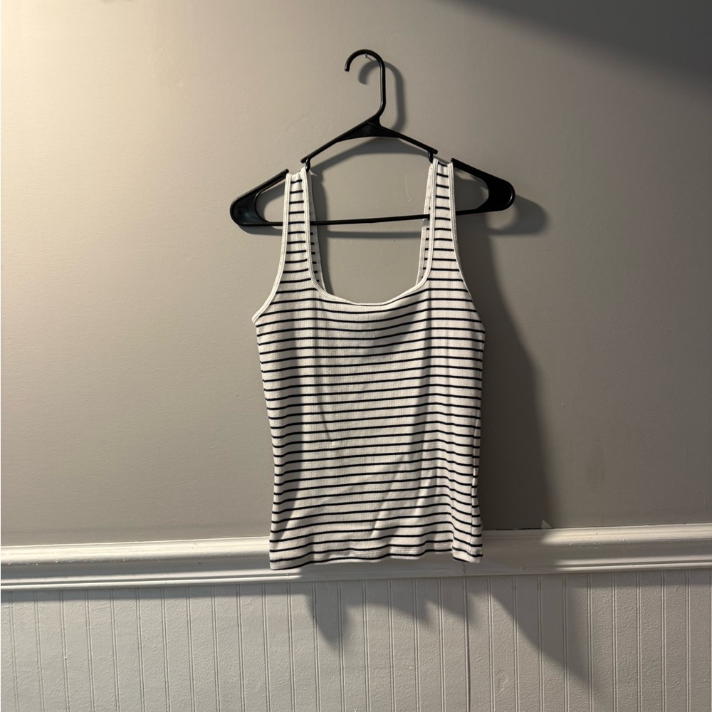 Abercrombie Striped Ribbed tank top medium